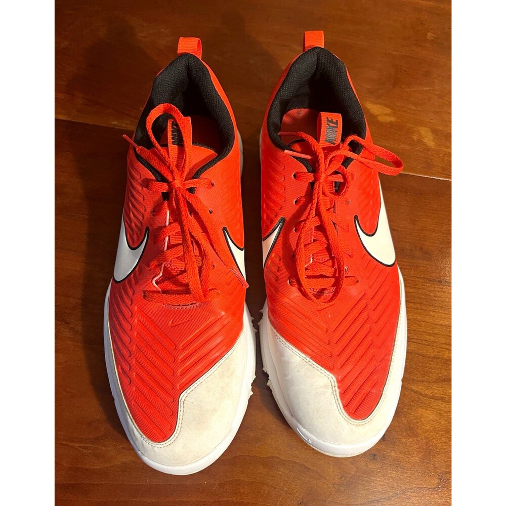 Nike Men’s Red/White/Black Golf Sneaker Lace-Up Low Top CT7812-800 Size 11.5